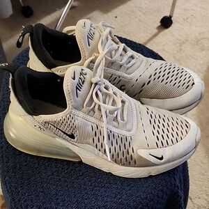 Nike Air Max 270 Cream and Black Sneakers